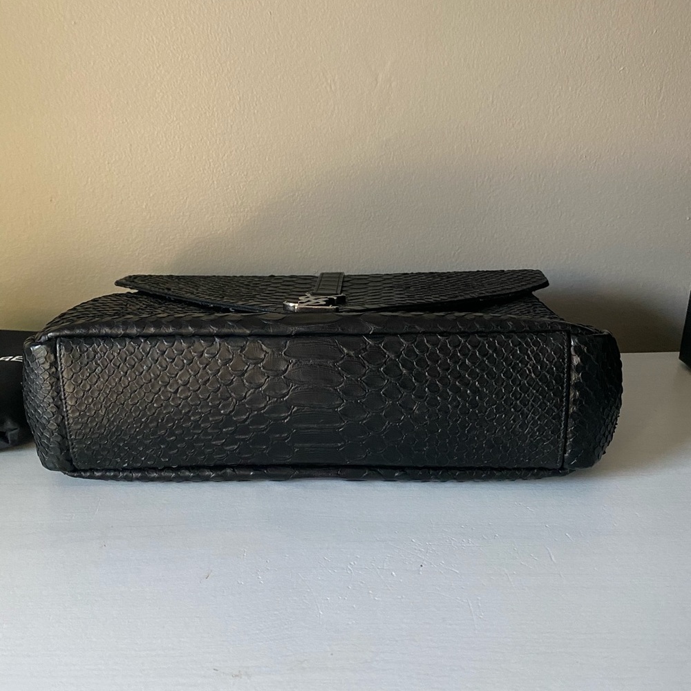 Authentic Saint Laurent College Python Purse - Picture 3 of 9